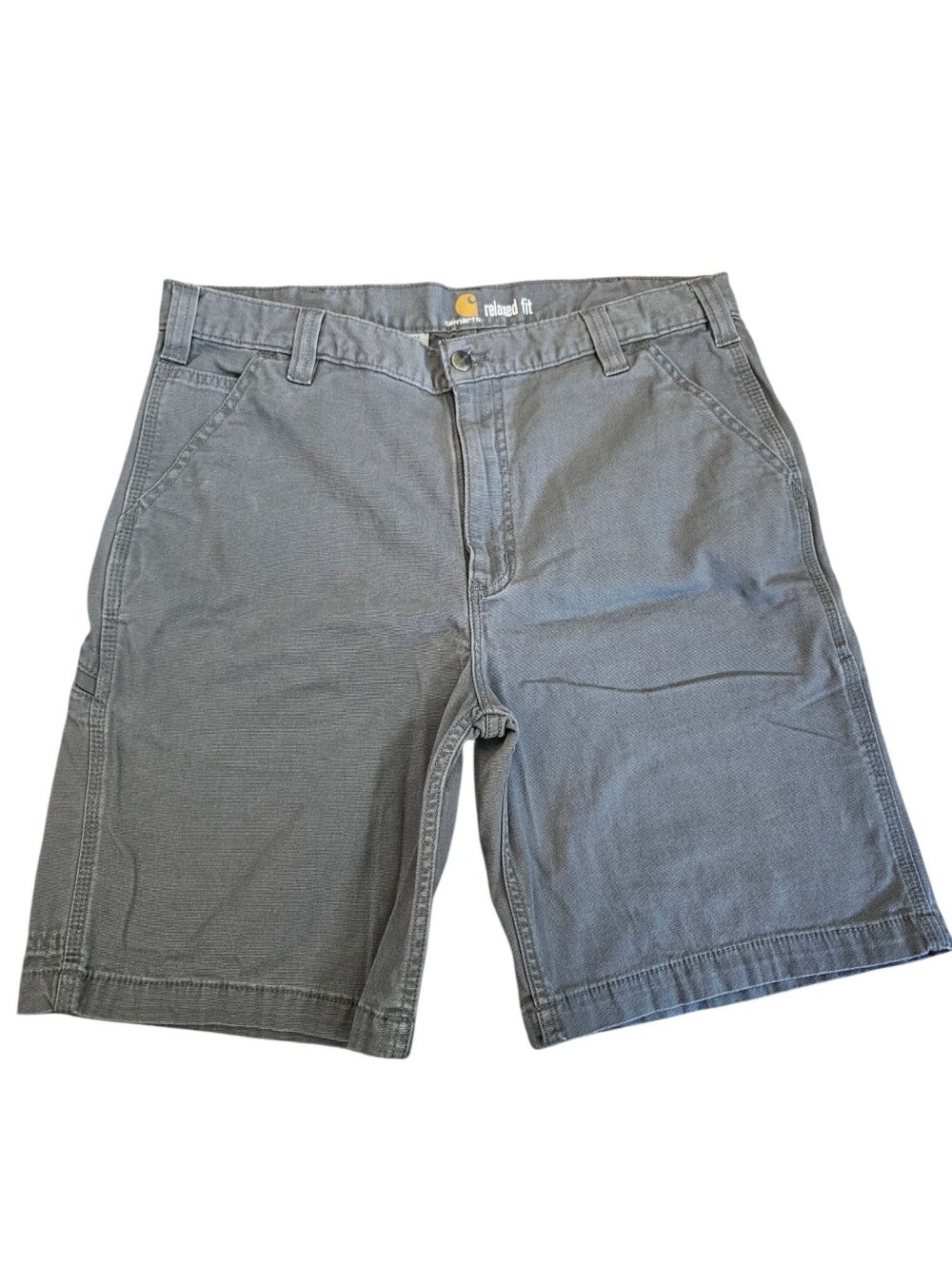 Carhartt Mens Grsy Rugged Flex Relaxed For Canvas Shorts Sz 36